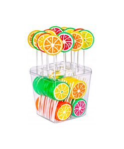 Patterned Lollipops with Mixed Flavors 50 Pcs